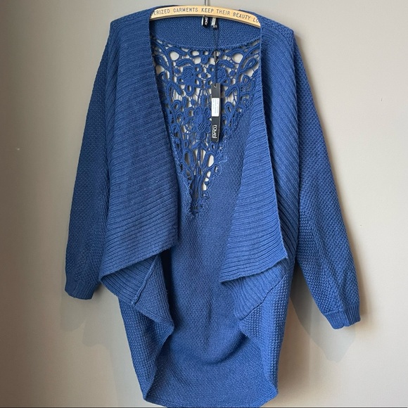 ravel Sweaters - 🆕 Ravel USA waterfall sweater marina XL *flaw*